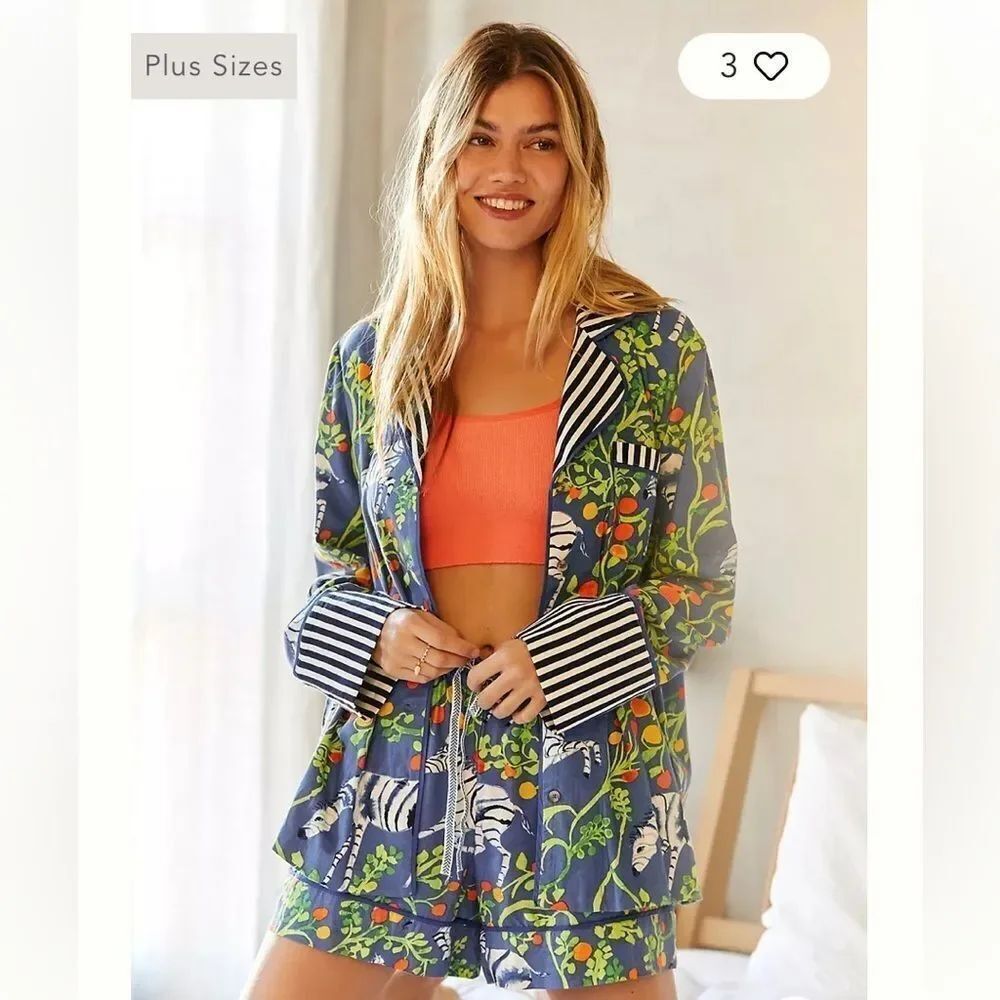 Olivia Wendel for Anthropologie Flannel Sleep Top Small
